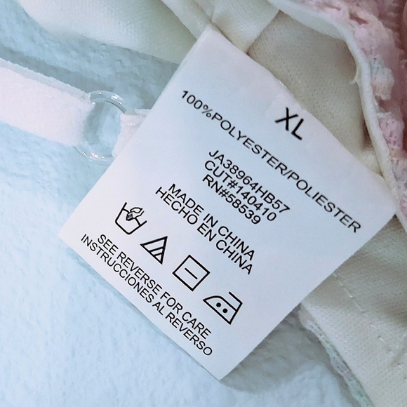 Pastel Fairy Dress Rainbow Lace Adjustable Straps Lined Zipper Back Pink Blue XL - Picture 13 of 13